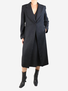 Gabriela Coll Garments Charcoal grey wool coat and dress set - size L