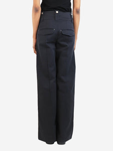 Isabel Marant Black wide leg trousers - size UK 6