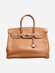 Hermes Tan 1996 Birkin 35 bag