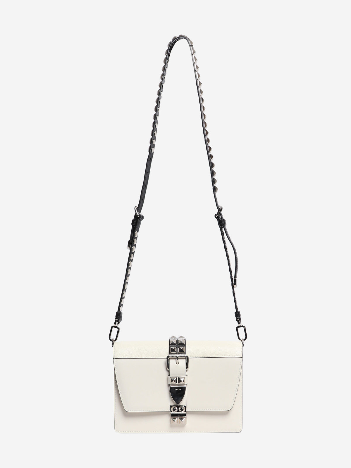 White Elektra leather bag Shoulder bags Prada 