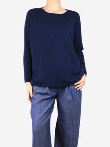 Jardin Des Orangers Navy blue wool sweater - size S