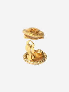 Chanel Gold CC clip on earrings