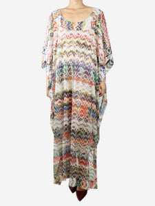 Missoni Multicolour zig-zag kaftan - size S