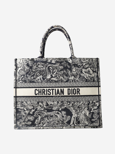 Blue and ecru 2022 Large Dior Book Tote Tote Bags Christian Dior 