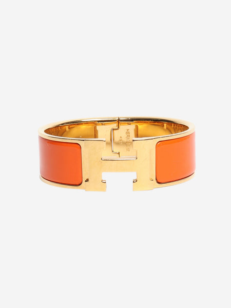 Hermes pre-owned orange jumbo clic clac H bracelet | Sign of the Times