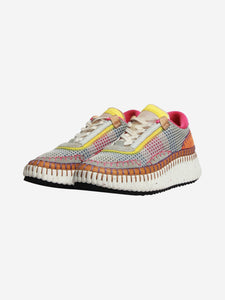 Chloe Chloe Multi Nama fabric sneakers - size EU 39 (UK 6)