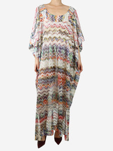 Missoni Multicolour zig-zag kaftan - size S