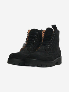 Black suede ankle boots - size EU 38.5 Boots Jimmy Choo 