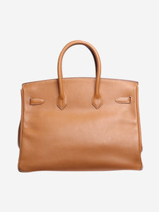 Hermes Tan 1996 Birkin 35 bag