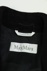 Max Mara Black wool coat - size UK 8