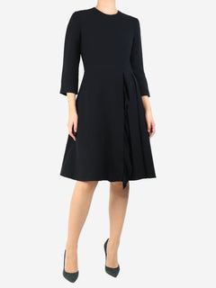 Black 3/4 sleeve A line dress - size UK 10 Dresses Prada 