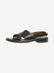 Church's Black leather crossover sandals - size EU 37