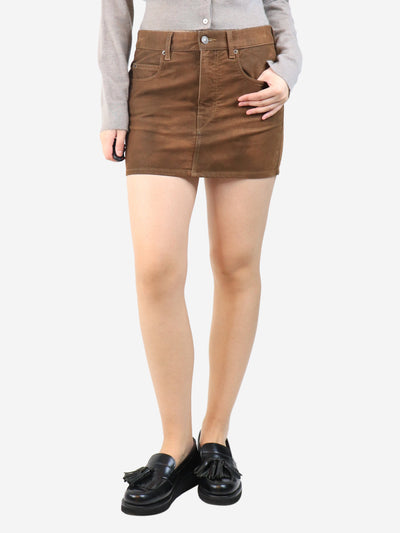 Tobacco brown Kimmy mini skirt - size UK 10 Skirts Isabel Marant Etoile 