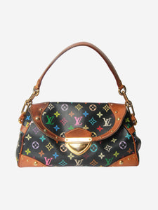 Louis Vuitton x Takashi Murakami Black 2008 Monogram shoulder bag