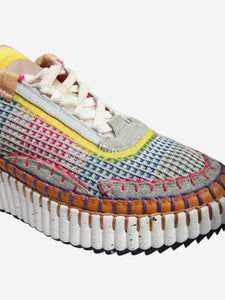 Chloe Chloe Multi Nama fabric sneakers - size EU 39 (UK 6)