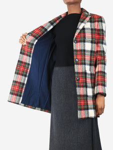 Bonpoint Red plaid wool jacket - size XS