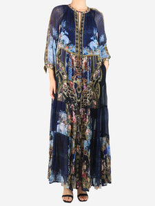 Camilla Navy floral maxi dress - size S