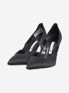 Manolo Blahnik Black satin heels - size EU 40