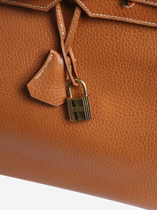 Hermes Tan 1996 Birkin 35 bag