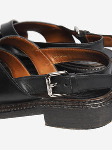 Church's Black leather crossover sandals - size EU 37