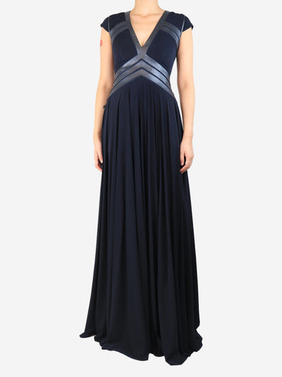 Navy Wyoming maxi dress - size UK 8 Dresses Catherine Deane 