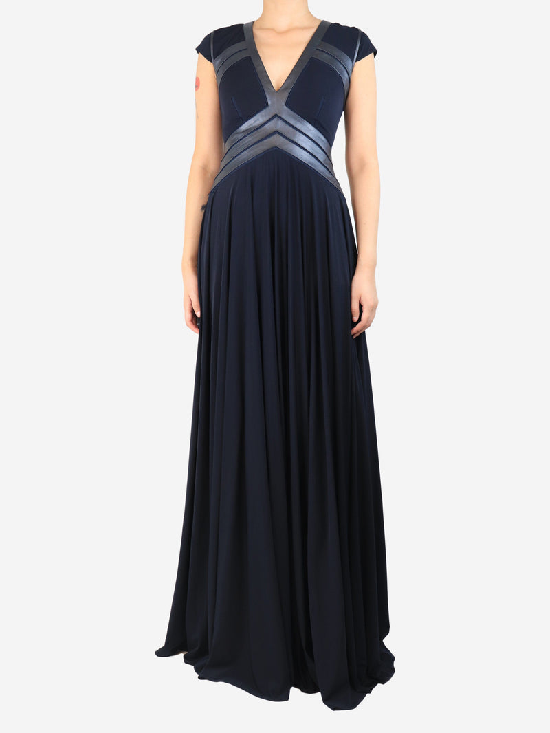 Navy Wyoming maxi dress - size UK 8 Dresses Catherine Deane 