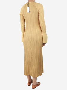 Proenza Schouler Beige button-down ribbed dress - size M