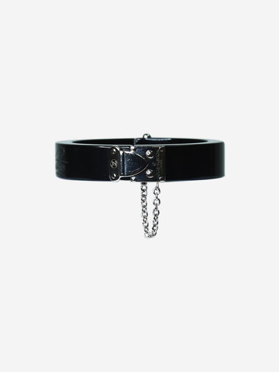 Black resin lock me bracelet - size Bracelets Louis Vuitton 