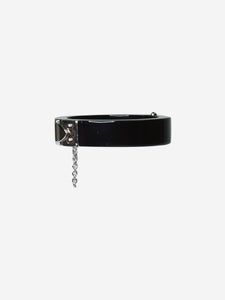 Louis Vuitton Black resin lock me bracelet - size
