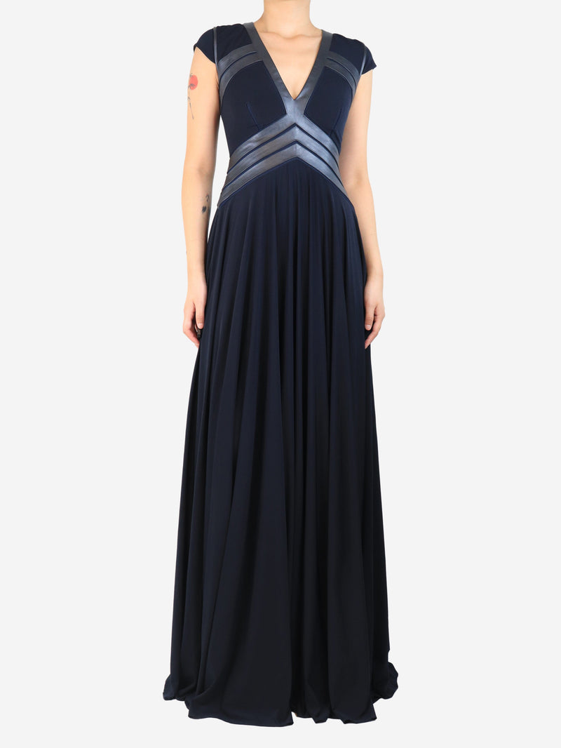 Navy Wyoming maxi dress - size UK 8 Dresses Catherine Deane 