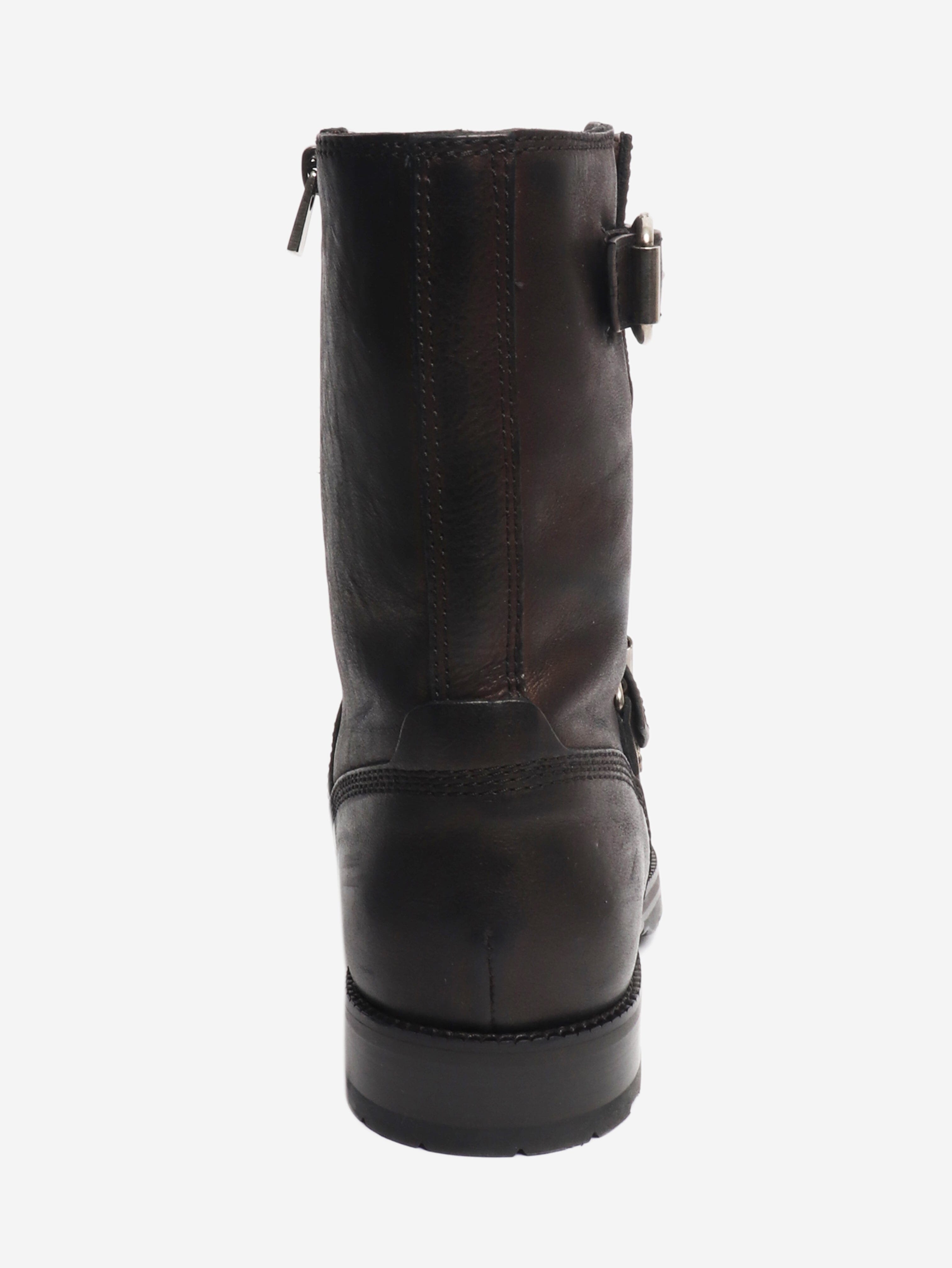 Black leather buckle boots - size UK 8 Boots Jimmy Choo 