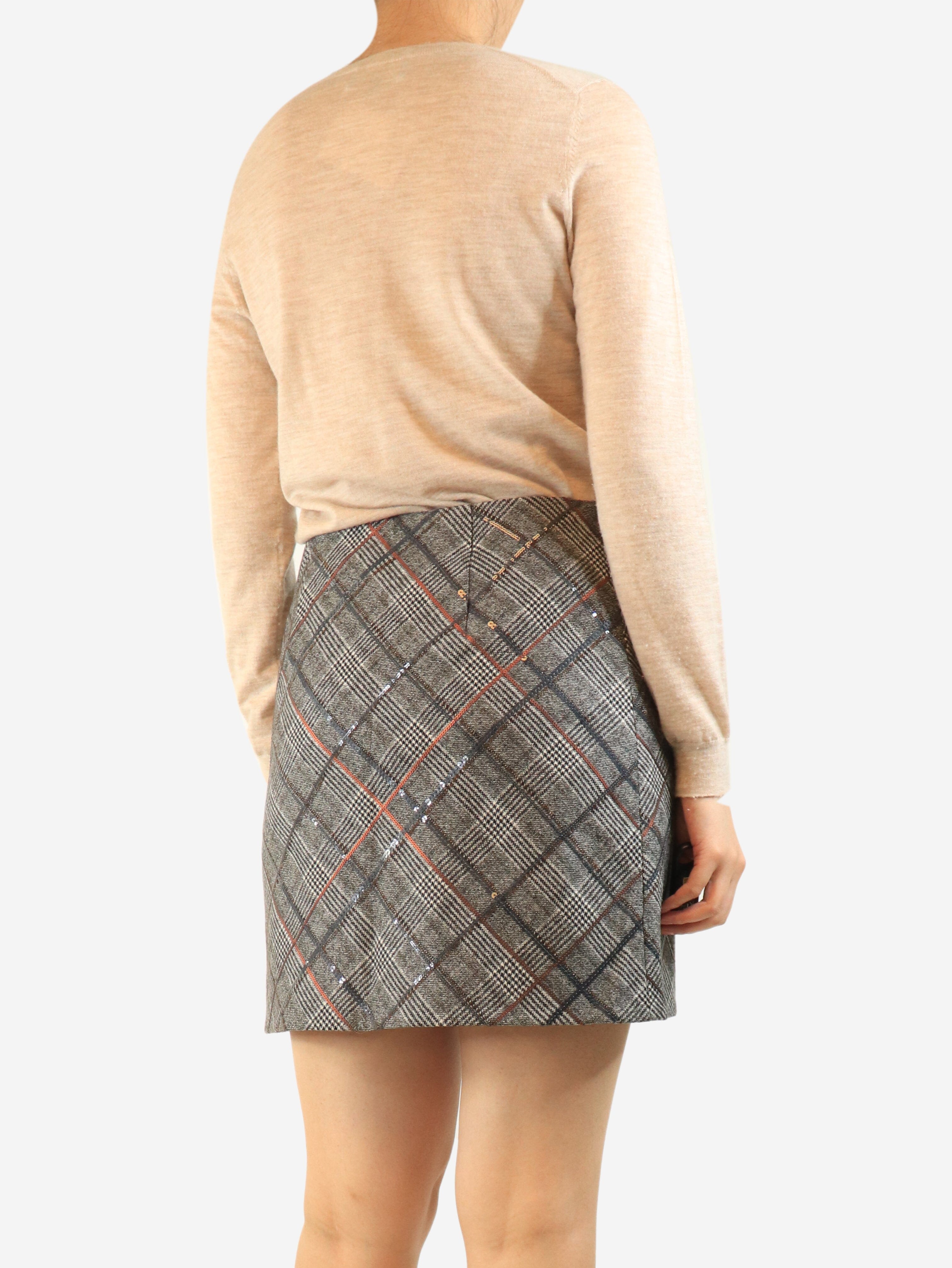 Neutral cashmere v-neck sweater - size M Knitwear Eric Bompard 