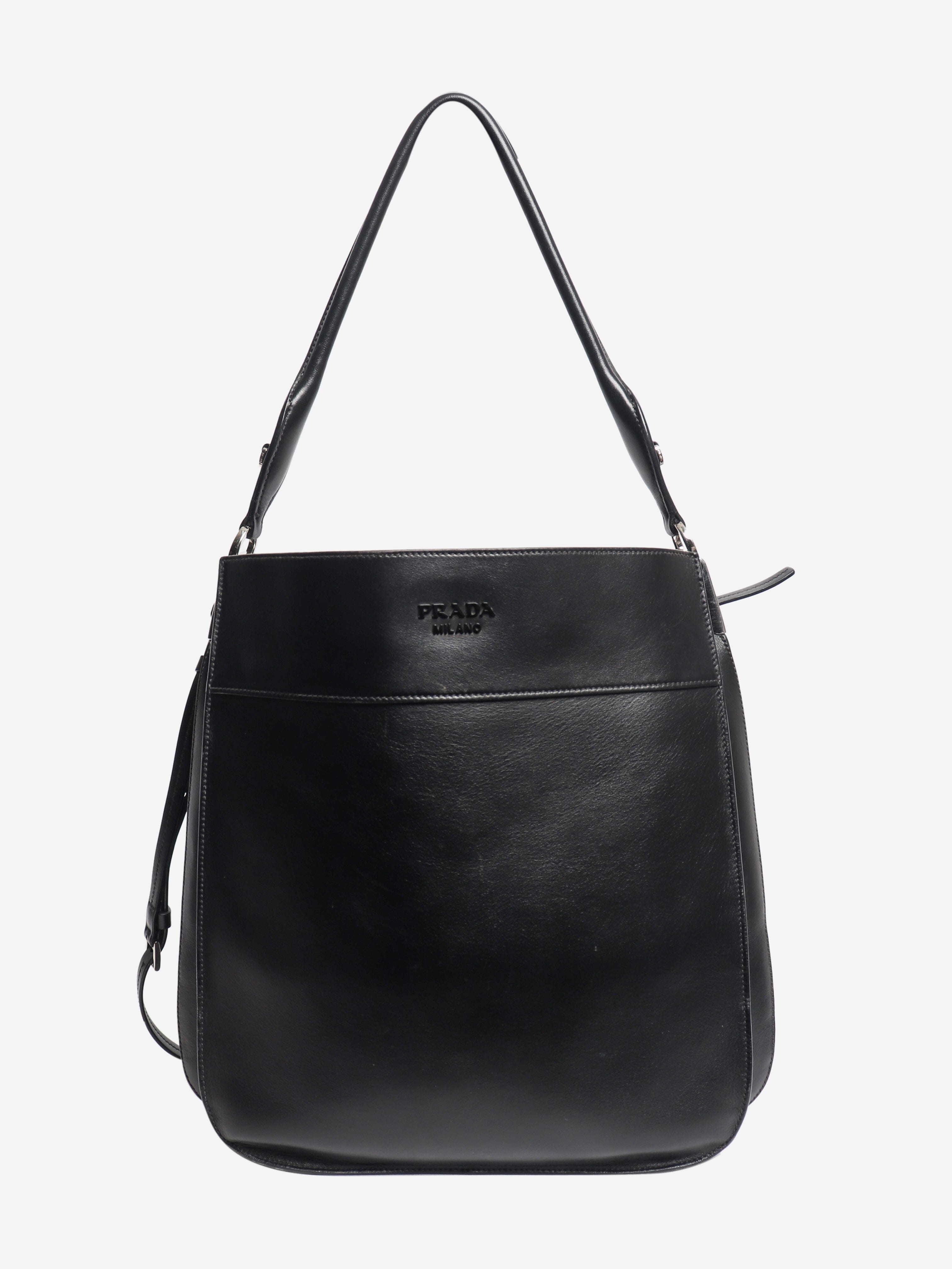 Black Margit leather shoulder bag Shoulder bags Prada 