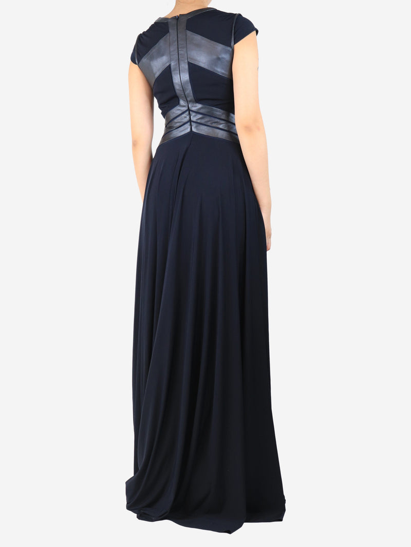 Navy Wyoming maxi dress - size UK 8 Dresses Catherine Deane 