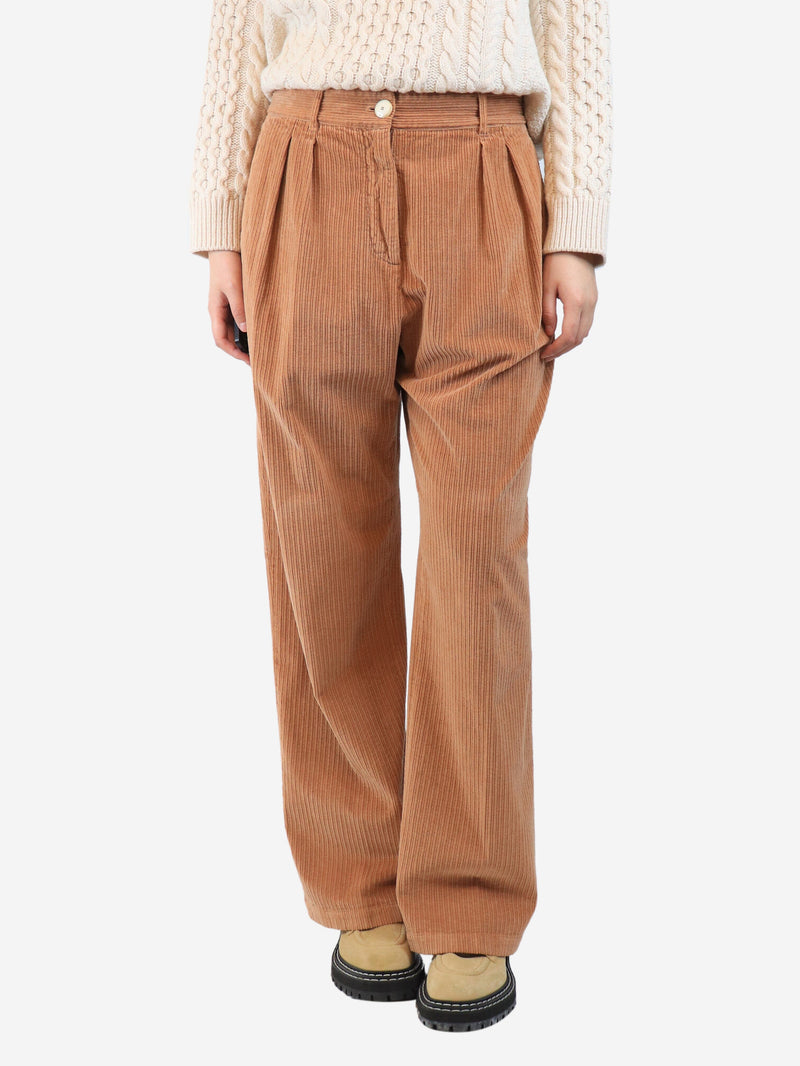 Dusty pink corduroy trousers - size UK 12 Trousers Masscob 