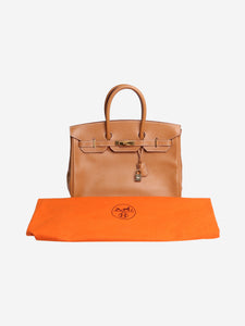 Hermes Tan 1996 Birkin 35 bag