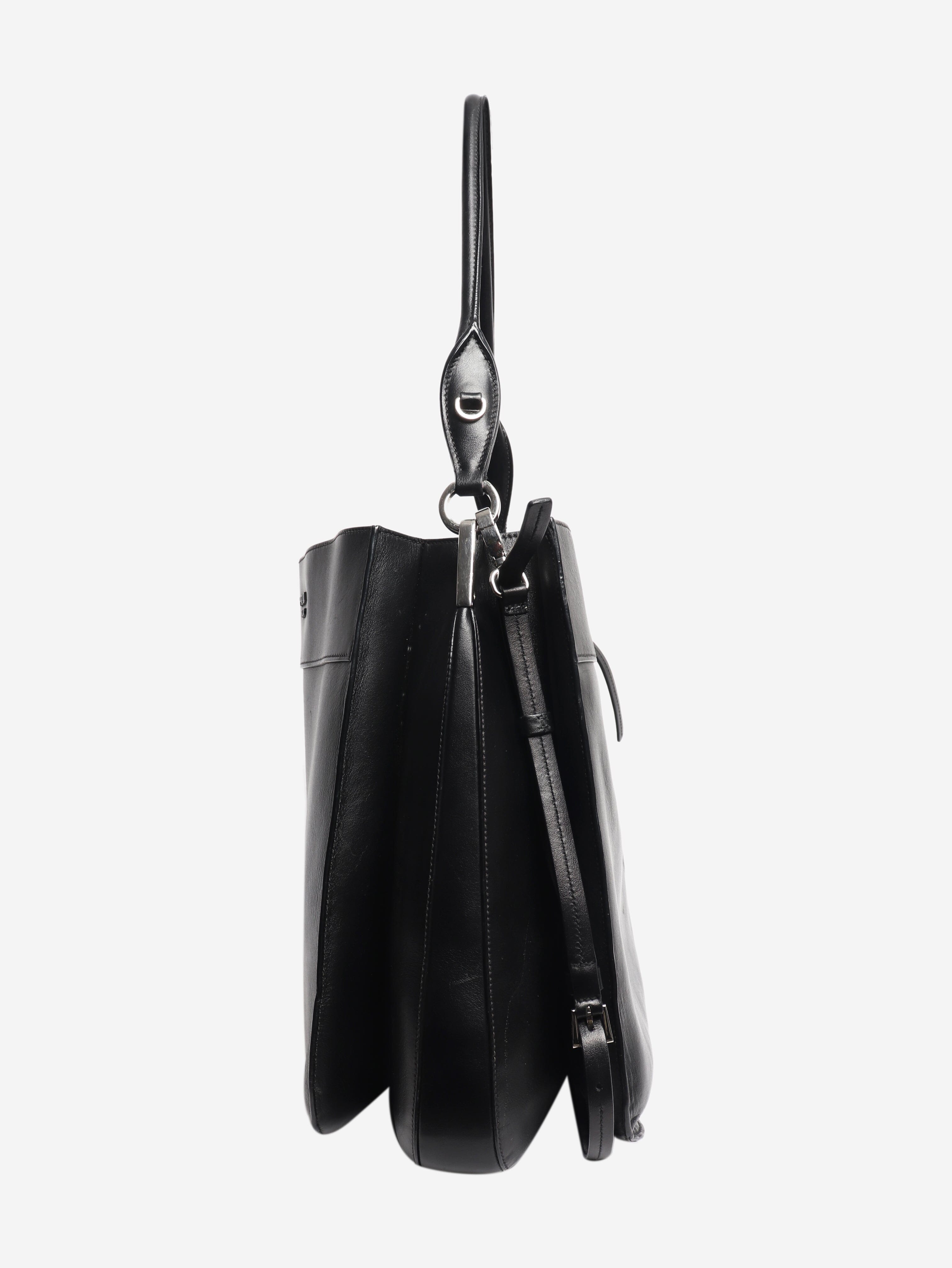 Black Margit leather shoulder bag Shoulder bags Prada 