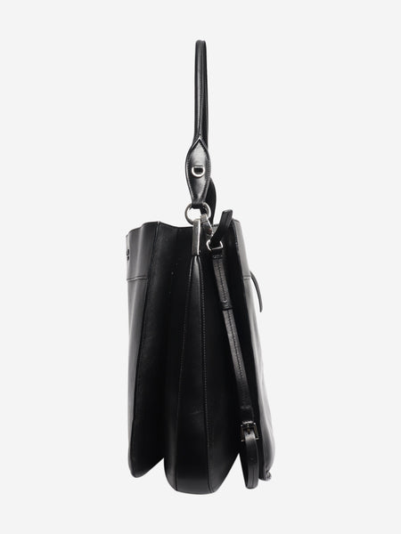 Black Margit leather shoulder bag alternate image