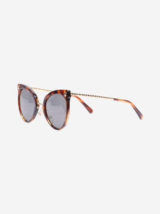 Louis Vuitton Brown tortoise shell cat-eye sunglasses