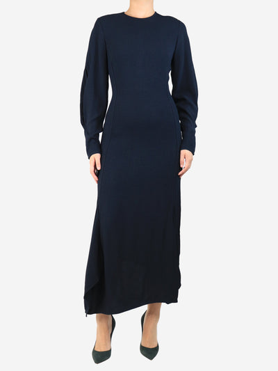 Blue crepe midi dress - size UK 10 Dresses Victoria Beckham 