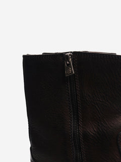 Black leather buckle boots - size UK 8 Boots Jimmy Choo 