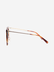 Louis Vuitton Brown tortoise shell cat-eye sunglasses