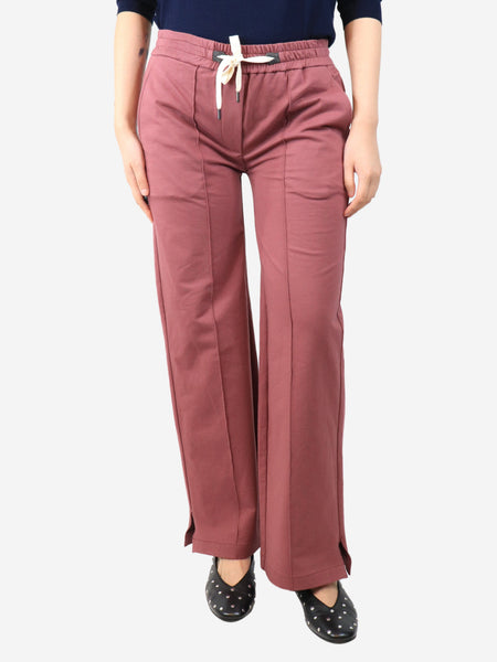Plum elasticated trousers - size S product image