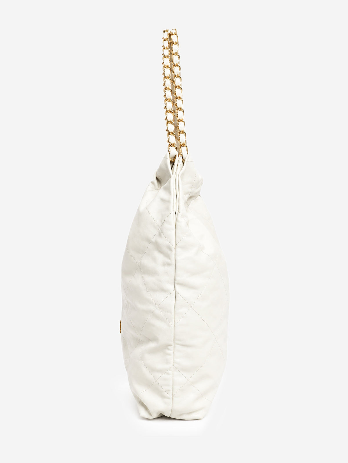 White calfskin quilted Large 22 shoulder bag Shoulder bags Chanel 