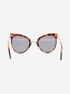 Louis Vuitton Brown tortoise shell cat-eye sunglasses