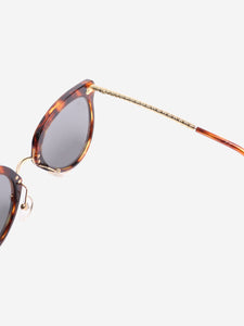 Louis Vuitton Brown tortoise shell cat-eye sunglasses