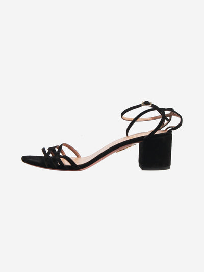 Black suede sandal heels - size EU 39 Heels Aquazurra 