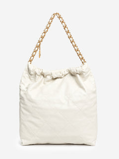 White calfskin quilted Large 22 shoulder bag Shoulder bags Chanel 