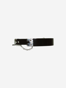 Louis Vuitton Black resin lock me bracelet - size