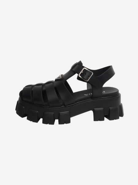 Black platform sandals - size UK 7 product image